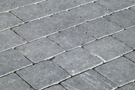 Belgian Blue Stone tiles - reclaimed and tumbled - Blue limestone paving - Natural stone paver