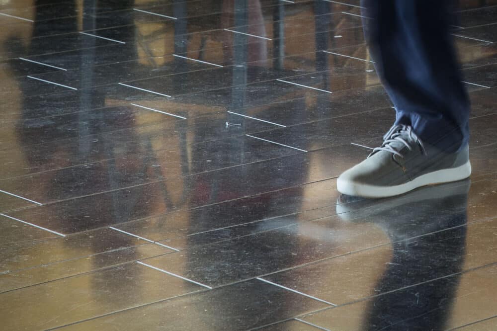 Tegels blauwe steen - Zwart Gezoet - Het museum van Fromelles - Belgische blauwe hardsteen