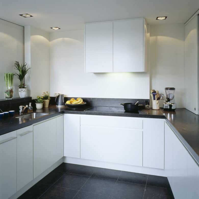 Belgische Blauwe Steen - Keuken - Afwerking : Blauw Gezoet