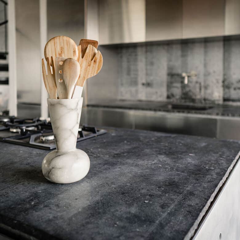 Belgische Blauwe Steen - Keuken - Afwerking : Ruw Gezaagd